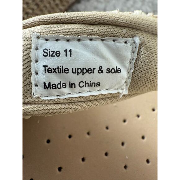 Volatile Sz 11 Beige Wedge Woven Flip-Flop Platform Sandals Thick Chunky - Picture 9 of 10